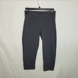 Athleta Women's 3/4 Length Cropped Below Knee Capri Flower Yoga Leggings Size S - Foto 1 di 8