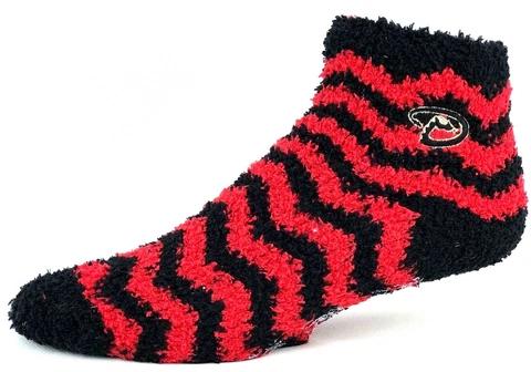 Arizona Diamondbacks Fuzzy Sleep Baseball Non Skid Socks One Size Fits Most Cover