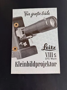 #A0662-Leica Leitz VIII S 375 Watt Kleinbildprojektor, Anleitung - Picture 1 of 2