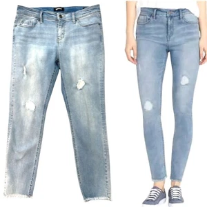 Women's Buffalo David Bitton Jess Rip & Repair MId Rise Skinny Jeans, size 10 - Picture 1 of 14