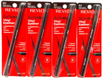 (4) Revlon So Fierce Vinyl Eyeliner Sealed 0.042 oz Each 861 - Mighty Mocha - Image 1 of 3