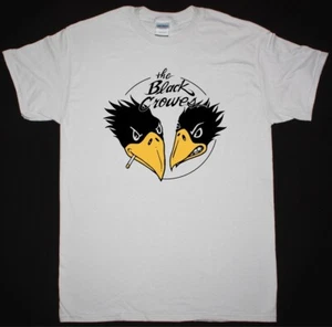 Vtg BLACK CROWES Band Short Sleeve Cotton White T Shirt For Men C361 - Picture 1 of 5