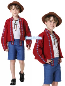 Z-O4-2 Traditional Bavarian Beer Boy Oktoberfest Kids Costume - Picture 1 of 12