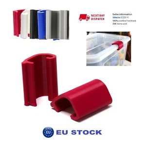 2 Pcs Wine red Clip Lock Spare for IKEA Samla Box Storage Container 45-65 liter - Picture 1 of 12