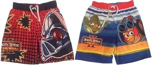 Angry Birds Star Wars☆Boys Swim Trunks☆Board Shorts Swimsuit☆Sz 4/5☆Choose Style - Foto 1 di 7