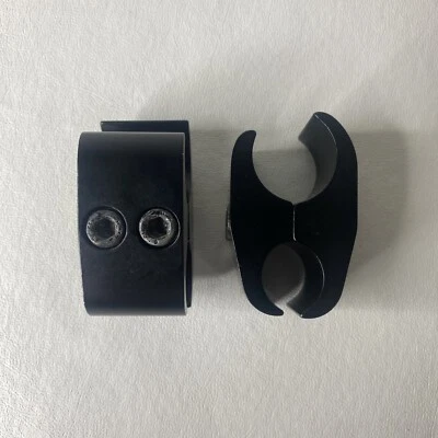 Par de abrazaderas de montaje de bloqueo de rueda para silla de ruedas para Tilite Quickie de 1" de diámetro Foto 1 de 3