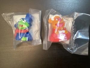 2 Vintage Hardee’s Muppet Christmas Carol Fingerpuppen 1993 Kermit Fonzi versiegelt - Bild 1 von 6