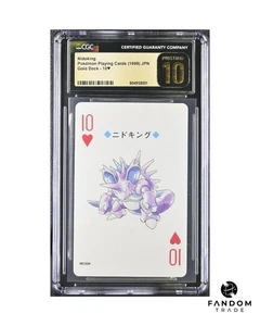 CGC 10 PRISTINE Nidoking 1999 Pokemon Gold Deck Poker Playing Card POP 3 LOW POP - Bild 1 von 2