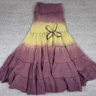 Vestido Vintage La Belle Para Mujer 7 Fluido Hada Boho Tono Tierra Midi Caprichoso Y2K Foto 1 de 4