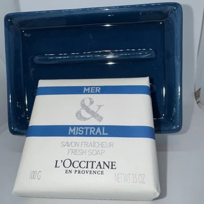 Barra de jabón acuático unisex fresco L'Occitane En Provence Mer & Mistral 3,5 oz  Foto 1 de 4