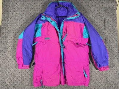 Abrigo chaqueta de esquí vintage años 80 Columbia Gizzmo en capas 2 piezas grande para mujer *colorido* Foto 1 de 4