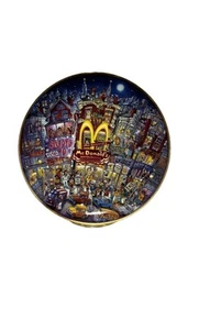 NUEVO Platos McDonald’s Golden Apple Bill Bell Limited Americana Franklin Mint - Imagen 1 de 8