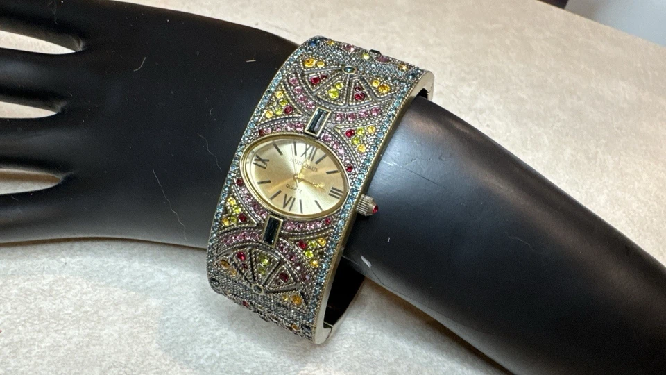 Reloj pulsera vintage de diamantes de imitación Heidi Daus para mujer B7908 Foto 1 de 4