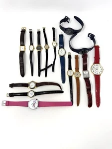 15 Vintage WATCH LOT Needs Batteries, Timex, Geneva, Swatch, Guess, Pulsar - Picture 1 of 6