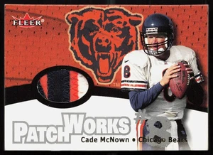 2000 Fleer Skybox Cade McNown Patch Works Game Worn Name Plate Lettering - Picture 1 of 2
