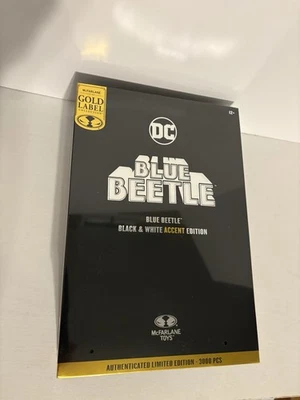 Figura Mcfarlane DC Multiverse Blue Beetle 7" negro/blanco acento etiqueta dorada ¡NUEVA EN CAJA! Foto 1 de 3