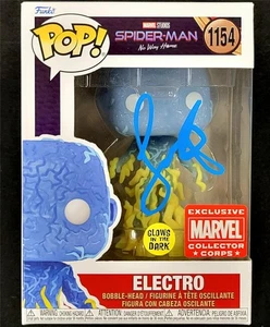 Jamie Foxx signed Electro Funko Pop! 1154 autograph Spider-Man ~ Beckett BAS - Picture 1 of 6