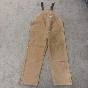 Carhartt Latzhose 50x34 R41 BRN Duck Canvas Stepp gefüttert Double Knee NEU - Bild 1 von 8