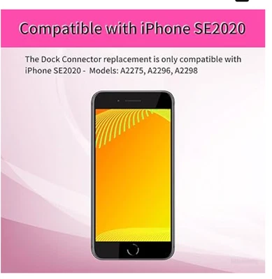 iPhone SE 2020 底座连接器充电端口柔性电缆带麦克风和耳机插孔 — 第 1/4 张图片