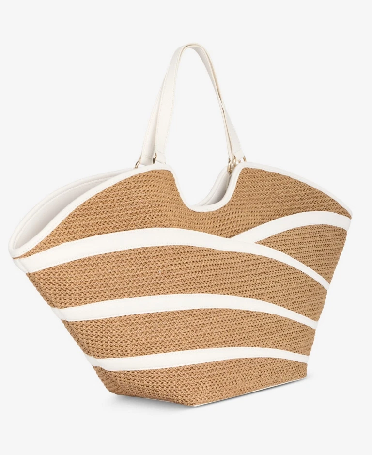 I.n.c. Bolso de Paja International Concepts Zavaa Blanco Multi Dorado Foto 1 de 4