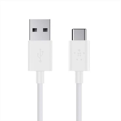 Belkin USB-IF Certified USB-A to USB-C Charge Cable 6ft (1.8m) White | BRANDNEW - Image 1 of 4