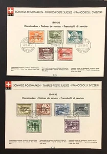 SWITZERLAND 1950 XF Used Sc#4029-39, Bureau of Education Overprint, Cv$74. (W58) - Picture 1 of 1