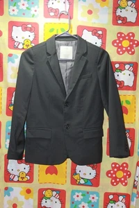 Zara BoyS Black Two Button Blazer Lined 9/10 - Picture 1 of 5