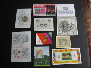 WW souvenir sheet collection generally HV MNH worth a look! PLZ read description