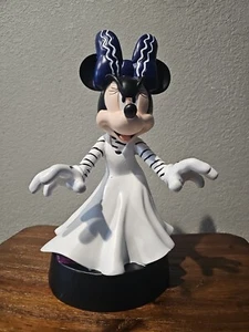 Nuovo 2024! Minnie Mouse Sposa di Frankenstein Halloween Grande 13" Decorazione Disney - Foto 1 di 6