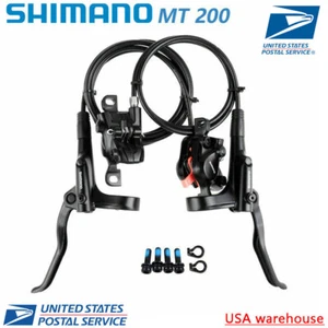 Shimano BR MT200 MTB Hydraulic Disc Brake Set Mountain Bike Brake Front Rear New - Picture 1 of 13