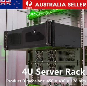 4U Server Rack Network Data Rack Enclosure w/Locking Door Side Panel 450mm Deep - Picture 1 of 13