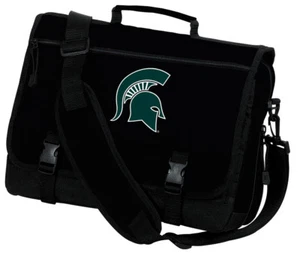 Michigan State University Laptop Bag Michigan State Computer Bag NCAA MESSENGER - Picture 1 of 2