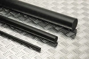 Delrin - varilla de plástico acetal 5/8"" - 0,625"" de diámetro x 12"" de largo - color negro - Imagen 1 de 1