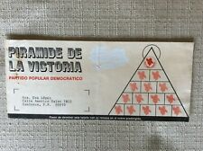 RARA TESSERA DI SOSTEGNO ECONOMICO CAMPAGNA ELETTORALE PPD PUERTO RICO 1980