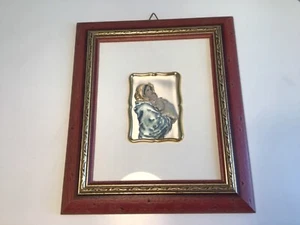Creazioni Artistiche Italy Framed Madonna & Child Serie Silver Lithograph - Picture 1 of 11