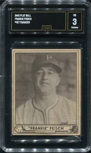 1940 Play Ball R335 #167 Frankie Frisch Pittsburgh Pirates - GMA 3 VG - Picture 1 of 2