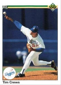 1990 Upper Deck Baseball Tim Crews Los Angeles Dodgers #670 - Picture 1 of 2