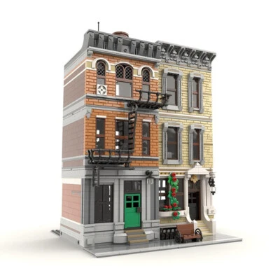 MOC Build: Modular Building: New Block City Two Housing with Interior 3173 - Image 1 of 3