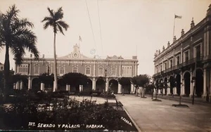Cartolina - Cuba - Habana - Senado y Palacio - 1930 ca. - Foto 1 di 1