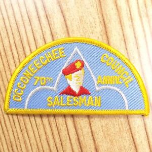 Vintage Boy Scout Patch Badge Occoneechee Council Salesman 70th Anniversary