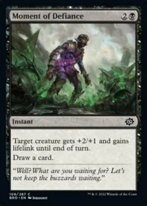 Moment of Defiance Light Play, English Magic the Gathering MTG The Brothers' War - Picture 1 of 1