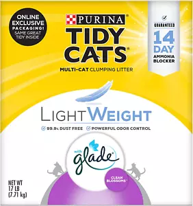 Lettiera per gatti a bassa polvere, multi gatto, agglomerante, leggera Glade Cle - Foto 1 di 9
