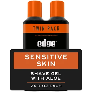 Sensitive Skin Shave Gel for Men with Aloe, Twin Pack, 14 Oz - Picture 1 of 12