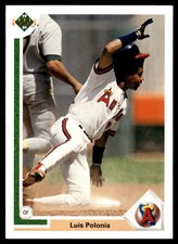 1991 Upper Deck #187 Luis Polonia California Angels