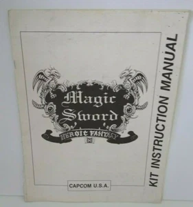 Magic Sword Juego Arcade MANUAL 1990 Capcom Video Kit Instrucciones de Servicio - Imagen 1 de 4