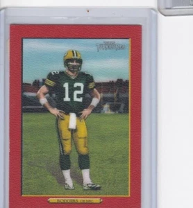 AARON RODGERS '06 TURKEY RED-RED PARALLEL-JET'S FANS...GRAB THIS ONE RIGHT NOW! - Picture 1 of 17