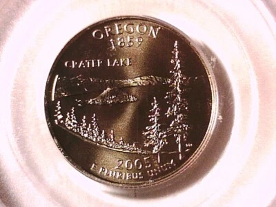 2005 P Washington State Quarter PCGS MS 68 SF Oregon Satin Finish 60195360 - Image 1 of 3