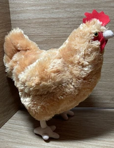 ADORE 12" Standing Hen Chicken Plush Stuffed Animal Toy Poseable legs - Picture 1 of 11