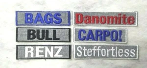 *CUSTOM* Grey Marle Personalised Name Embroidery Sew on Patch Embroidered Tag - Picture 1 of 1