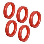 10Pcs 28mm Key Cap Cover Rings Identifier Coding Tag Silicone Sleeve Red